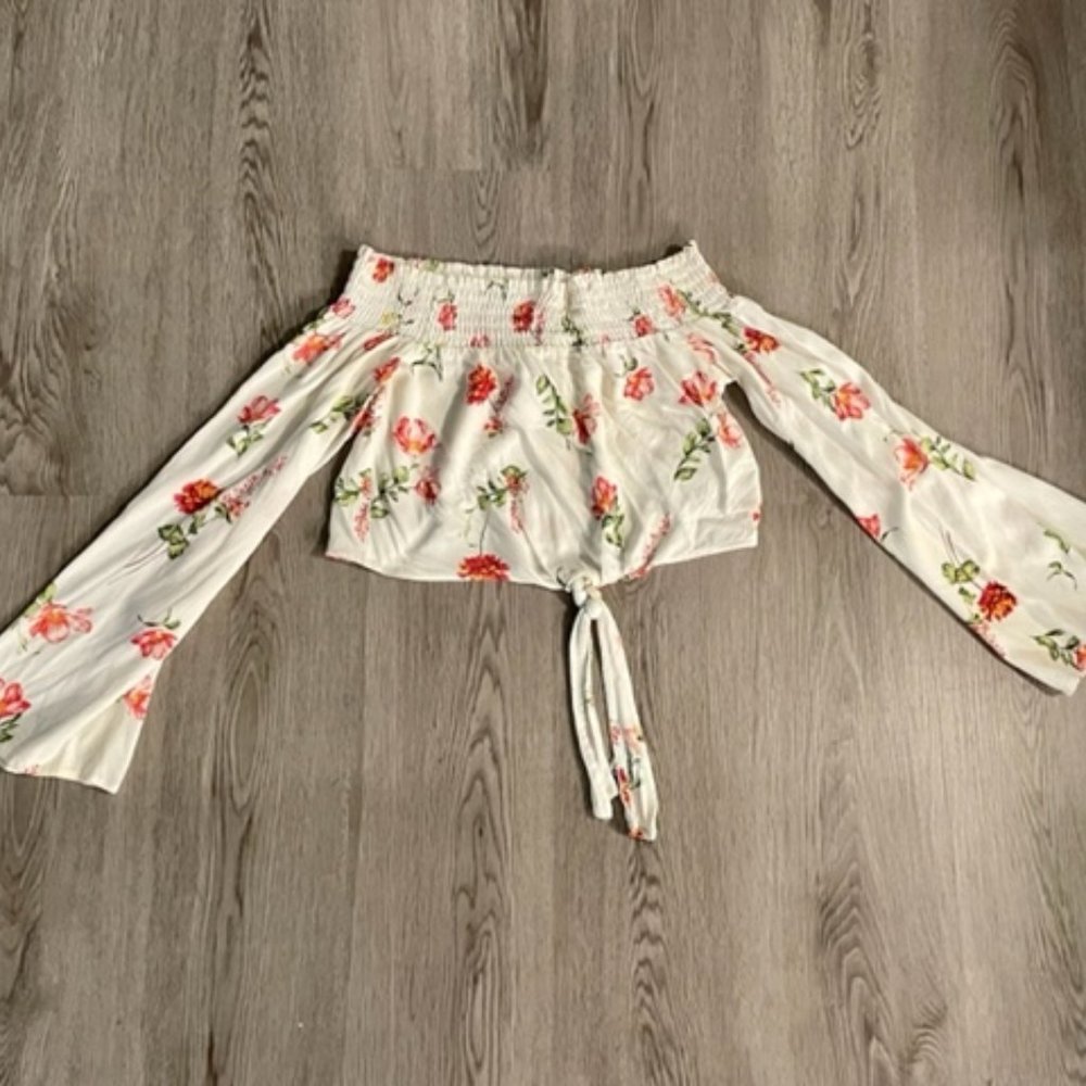 Floral Flowy Sleeveless Crop